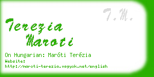 terezia maroti business card